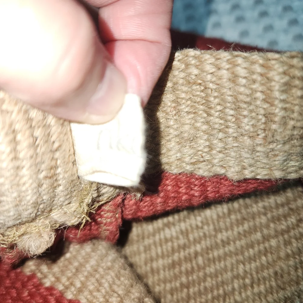 NUKU EUC XXL JUTE HEMP STORAGE LAUNDRY CLOTHING TOY ETC TOTE